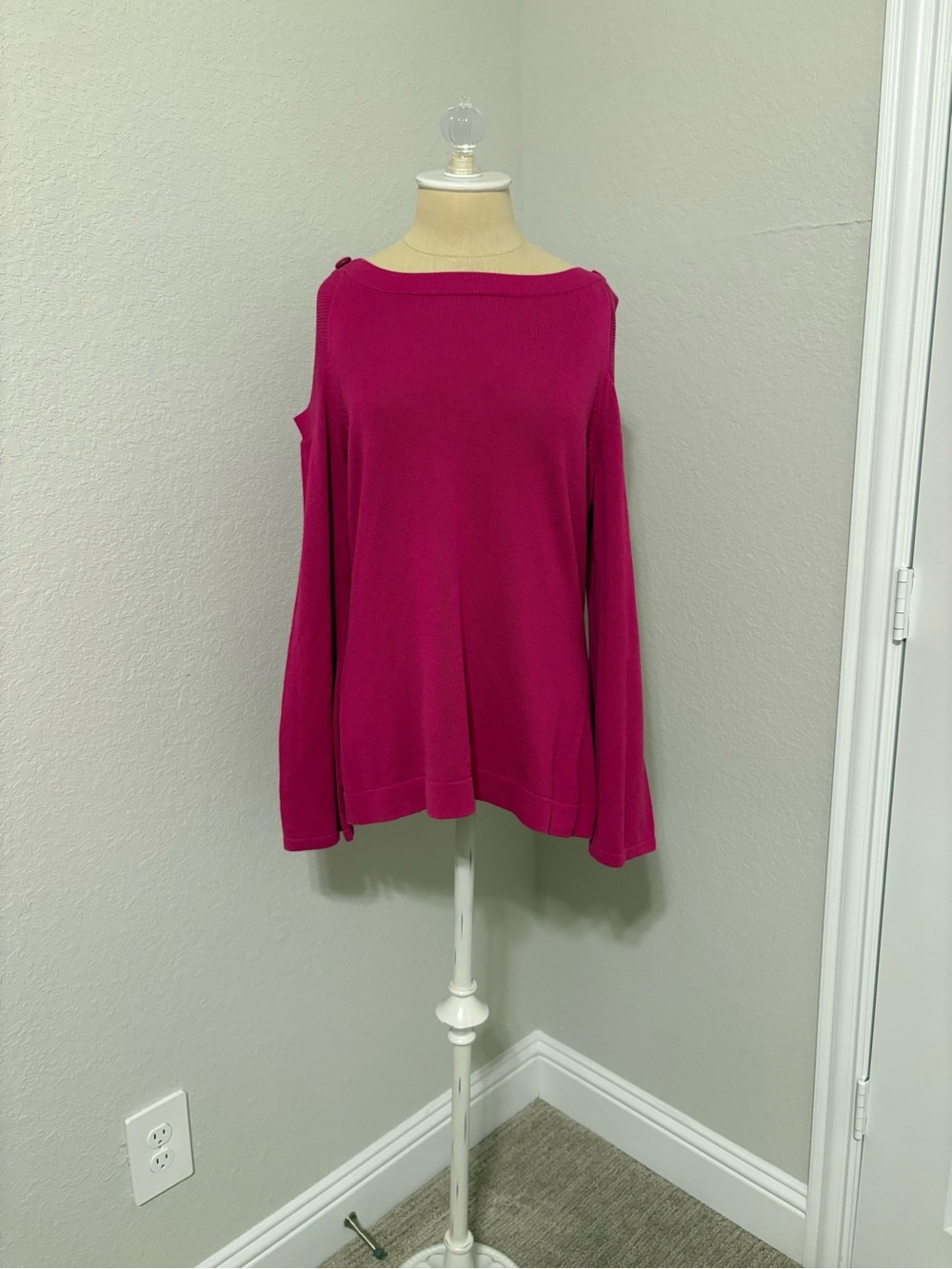 Etcetera Bright Fuchsia Knit Top